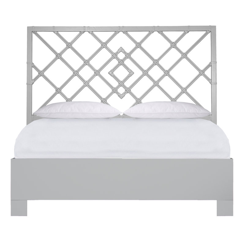 Darien Bed, King, Light Gray