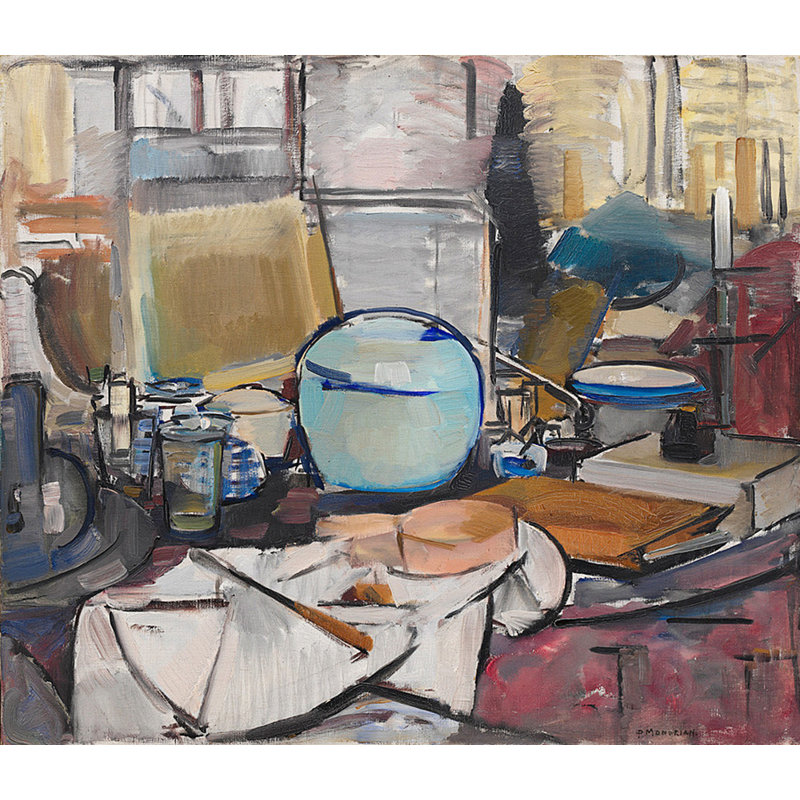 Nature morte avec pot d'épice 1, H 15 po x l 17 po