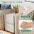 15.8" Wide Fully-Assembled Faux Leather Narrow Nightstand-1190308443-1200938406
