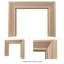 Modern Ember Everly Wood Fireplace Mantel Surround Kit in White | 56" x 42" Opening | 54"-1607769755-1607769744