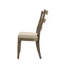 Chaise d'appoint Parfield en tissu brun clair et finition chêne vieilli, ensemble de 2