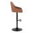 Harper Adjustable Barstool with Rounded T Footrest