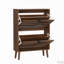 Armoire à chaussures en noyer