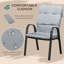 Steel Patio Dining Set Table,
