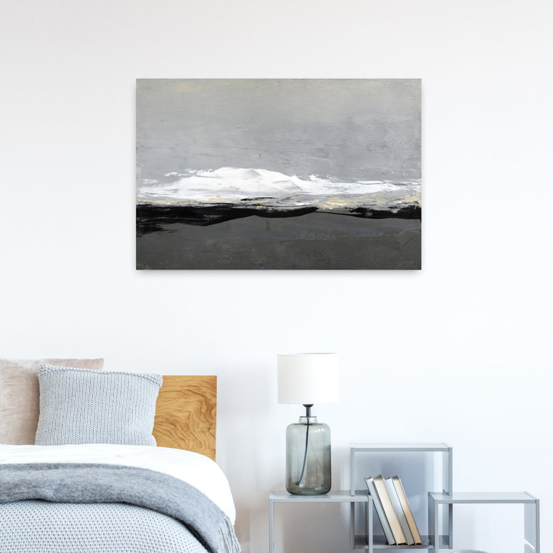 Art contemporain, paysage contemporain minimaliste abstrait, art naturel, H 24 po x l 36 po