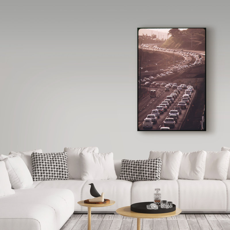 « rush hour », reproduction de photo sur toile tendue, H 19 po x l 12 po x P 2 po