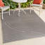 Tapis intérieur / extérieur gris foncé / crème Donatienne Curve-40446933