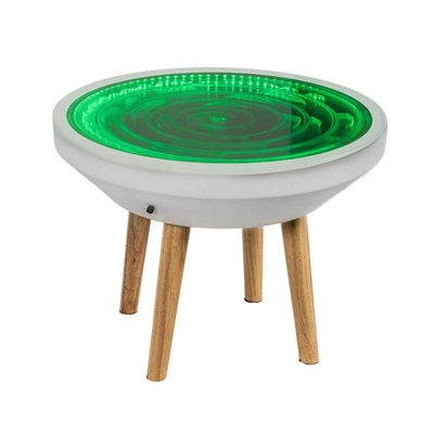 Sensory Spiral Bubble Flow Table, 8 Colour Changing LED Light Sensory Table, Adjustable Bubble Size and Speed, 4 Control Options and Trapezoidal Design for Sensory Rooms, Therapy Spaces & Relaxation Areas