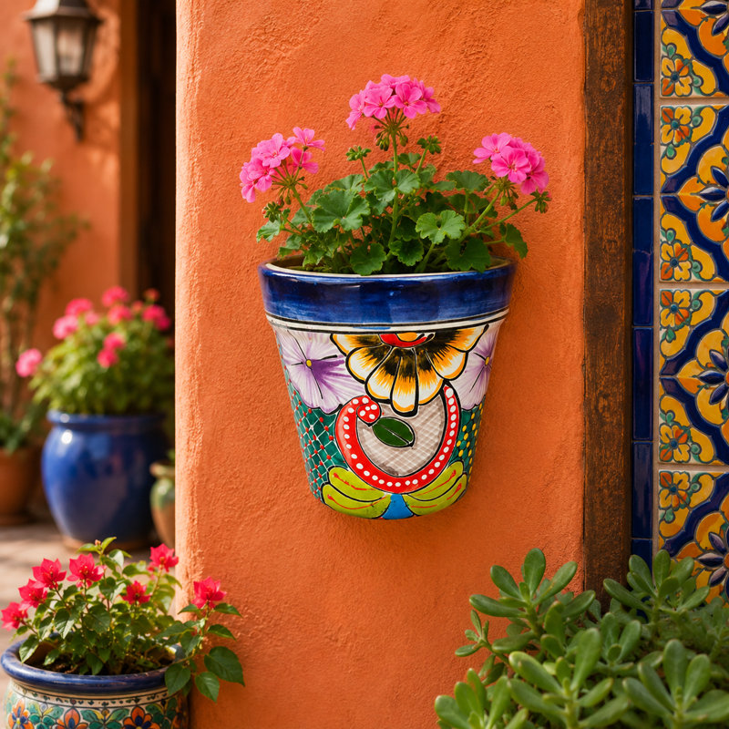 Pot à fleurs mural demi-lune Desert Bloom