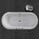 67" x 32"  Whirlpool/Air Bubble Freestanding Soaking Double Ended Bathtub with Faucet