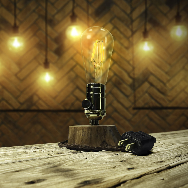 Lampe de table en bois naturel 8 po Mackinnon, ST64