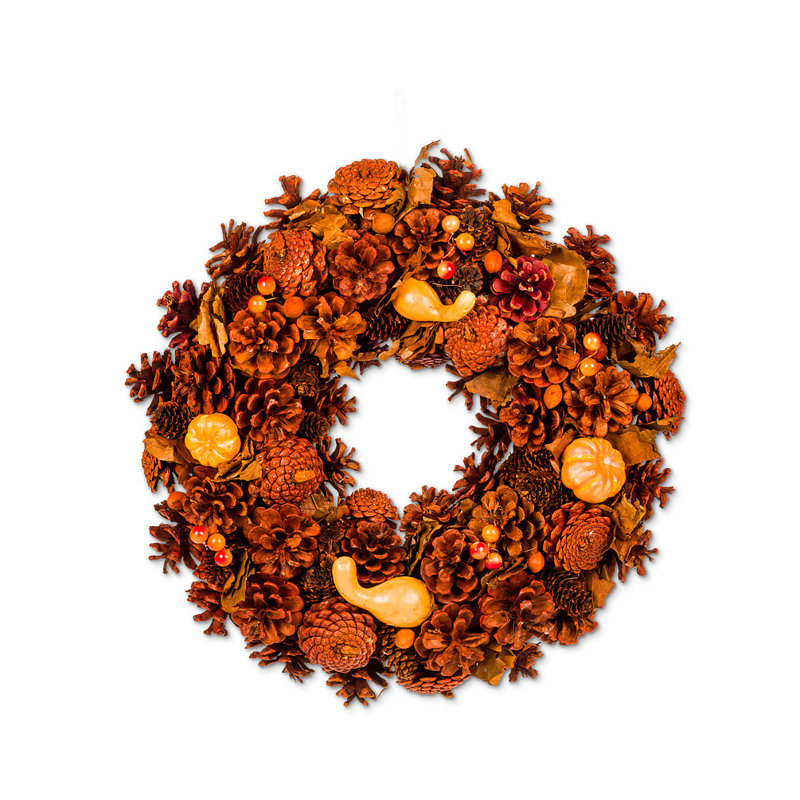 Faux Pinecone Pinecones 15'' Wreath