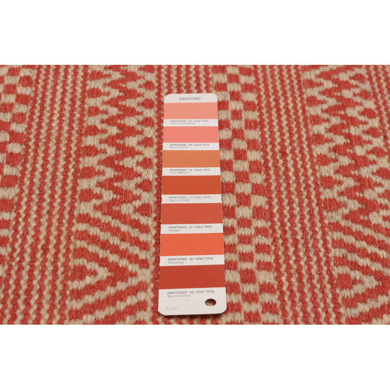 Tapis rectangulaire nouvel âge en laine 5 pi x 7 pi 10 po One-of-a-Kind