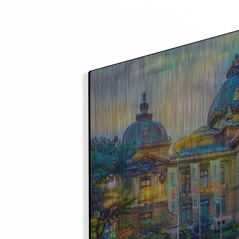 "Bucarest, Bucuresti Cec Palace" par Pierre Gavidia, H 12 po x l 16 po