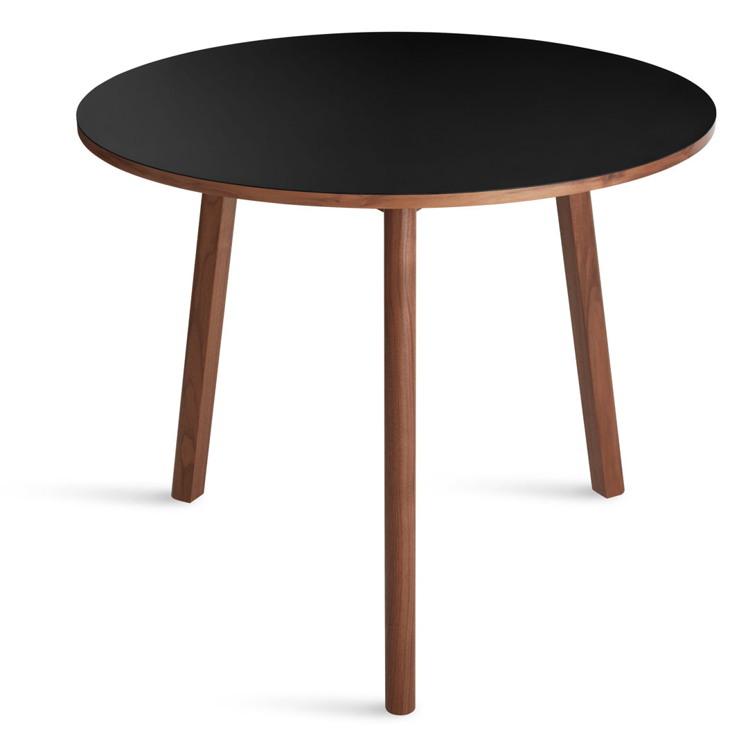 Apt Café Round Solid Wood Base Dining Table Blu Dot Table Top