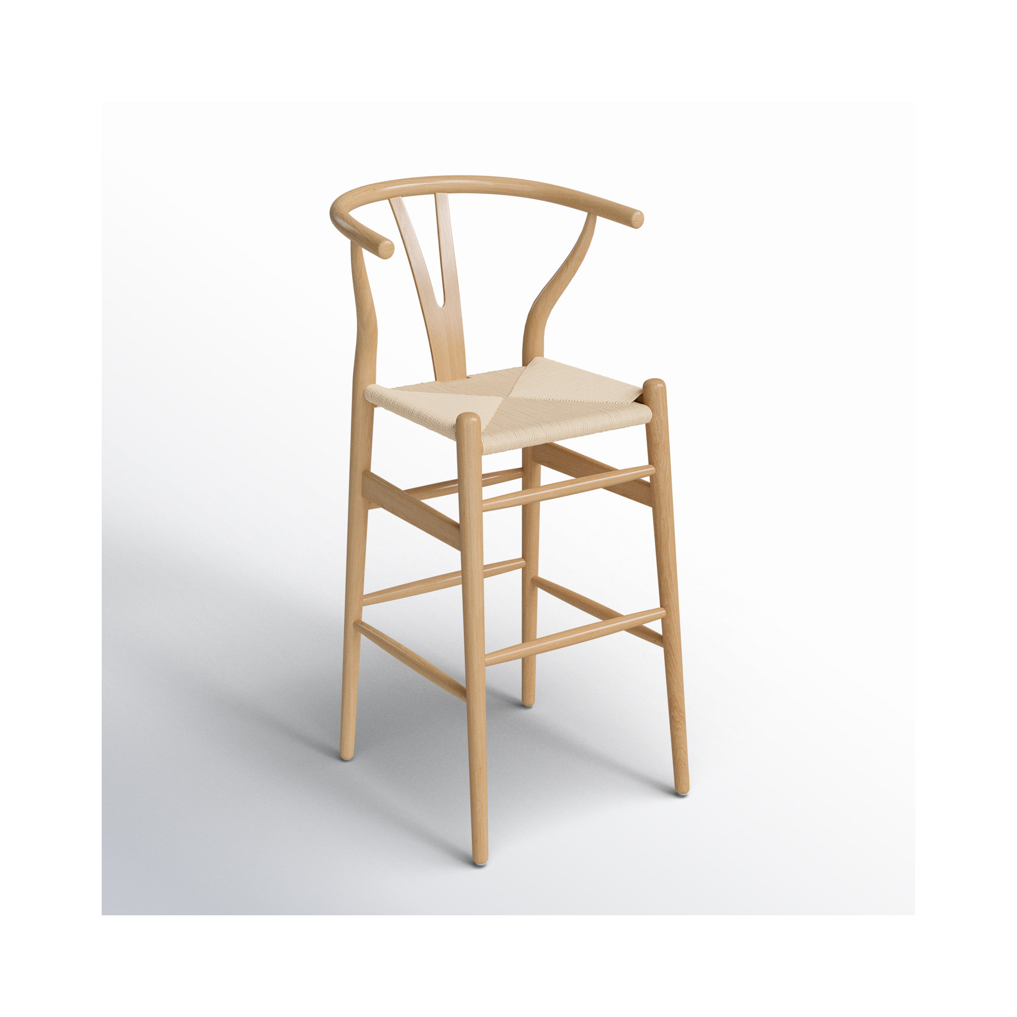Fairbanks Solid Wood Bar/Counter Stool, Natural, Natural, Counter Stool (26" Seat Height)