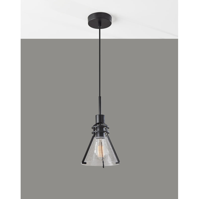 Gearld 1 - Light Black Single Pendant