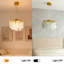 Lustre en cristal moderne à 5 lumières à intensité variable, luminaire suspendu branche d'arbre