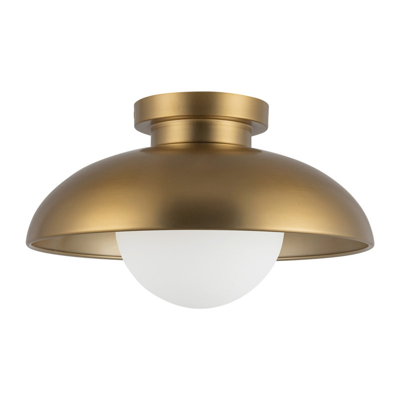 Plafonnier encastré Alessia, Or vieilli, H 11,125 po x l 16 po x P 16 po