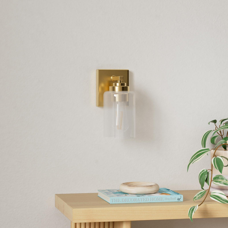 Wall Sconces, Gold Bathroom Light Fixtures, Modern Vanity Lights, Sconces Wall Lighting With Clear Glass, Gold