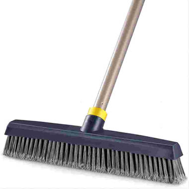 Conliwell Rubber Broom Carpet Rake for Pet Hair, Fur Remover Broom