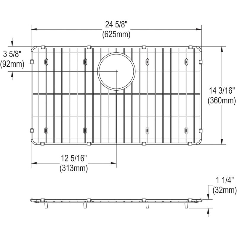 Grille d'évier