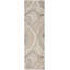 Abstract Machine Woven Area Rug in Cream/Grey-89957678