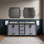 Meuble-lavabo double gris foncé 80 po X P 22 po D-117970833-117970838