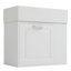 Meuble-lavabo de salle de bain avec lavabo, armoire flottante murale, grand tiroir, étagère, porte-papier hygiénique-1315617621