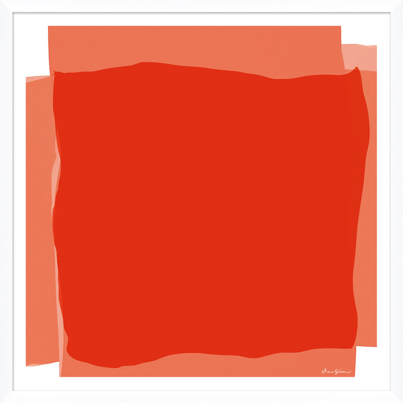 Blocked In Coral Giclee Print by Dana Gibson