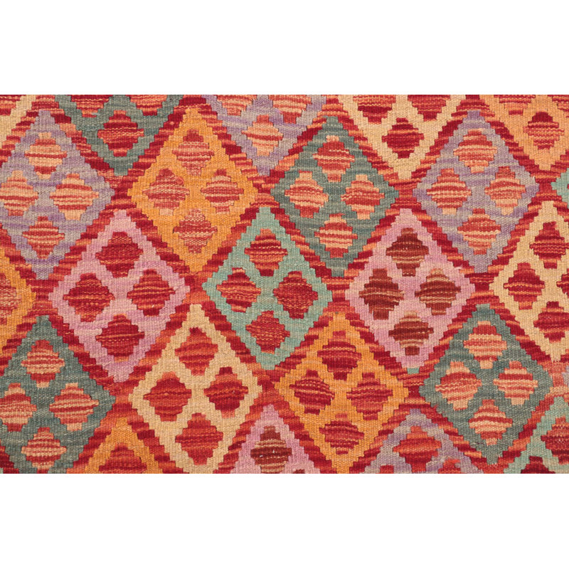 Geometric Hand Woven 105cm X 203cm Area Rug