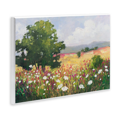 Plaque murale Blooming Horizon Countryside, design par Julia Purinton