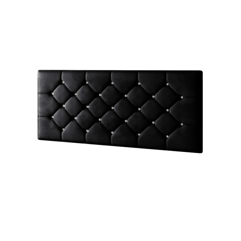 Fall Divan Bed Base, Black, Double (4'6), No Drawers