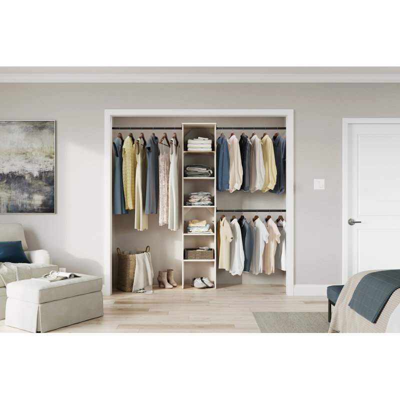 SuiteSymphony Starter Tower Closet Organizer, 82.46" x 76.97 x 14.59"