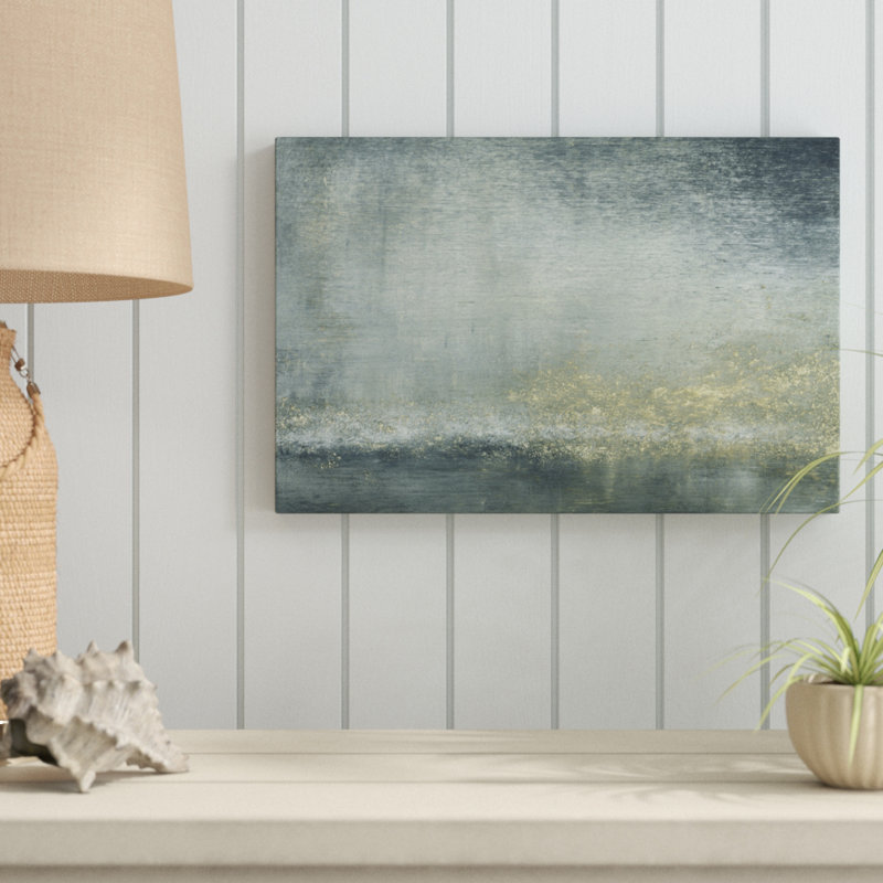 "River View V" par Sharon Gordon, reproduction d'art sur toile, H 12 po x l 18 po, Toile tendue