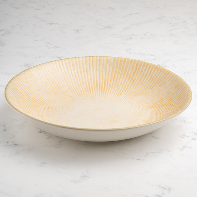 Assiette creuse en porcelaine vitrifiée Paros-Sand Premium