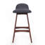 Tabourets de bar rembourrés élégants et confortables avec un design Mid-Century moderne et une fabrication robuste.