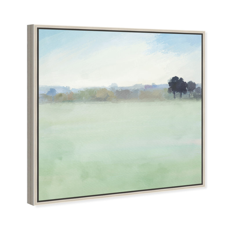 Abstract Horizons Print by Oliver Gal, 13" H x 13" W, Silver Floater Frame
