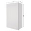 HOMEIBRO Meuble mural standard Shaker en contreplaqué, prêt à assembler, 30,5 cm (L) x 30,5 cm (P) x 91,5 cm (H), couleur gris tourterelle-926327722-925975466
