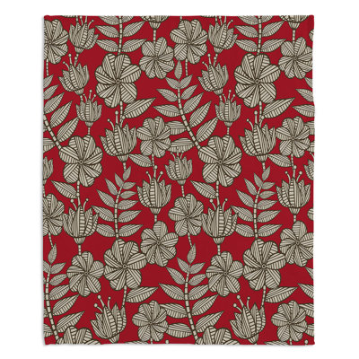Couverture sherpae douce rouge kenia 1