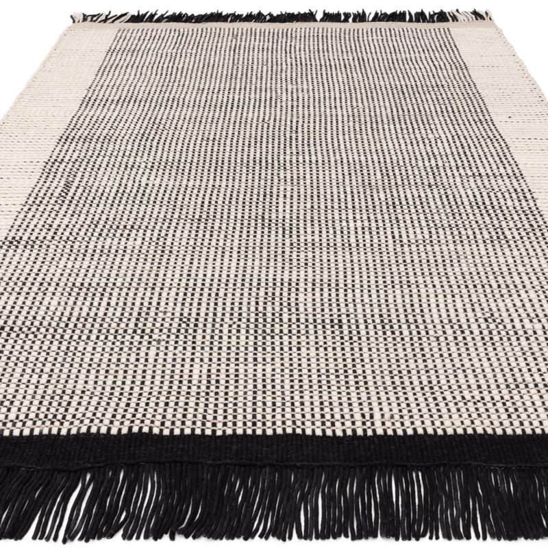 Avalei Plain Wool Hand Woven Area Rug, Rectangle 200 x 290 cm