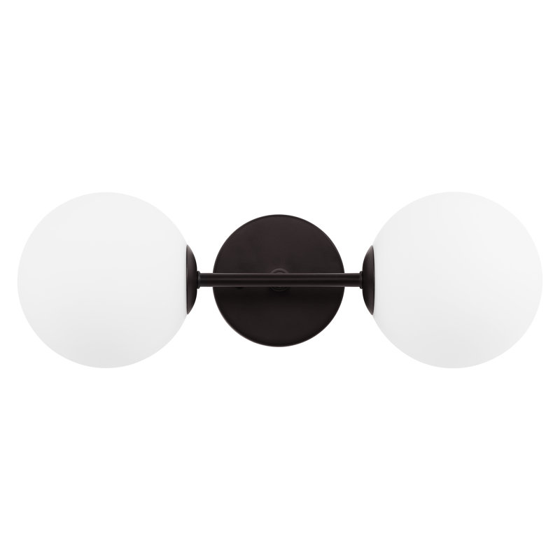 Jaina 2 - Light Armed Sconce, Black