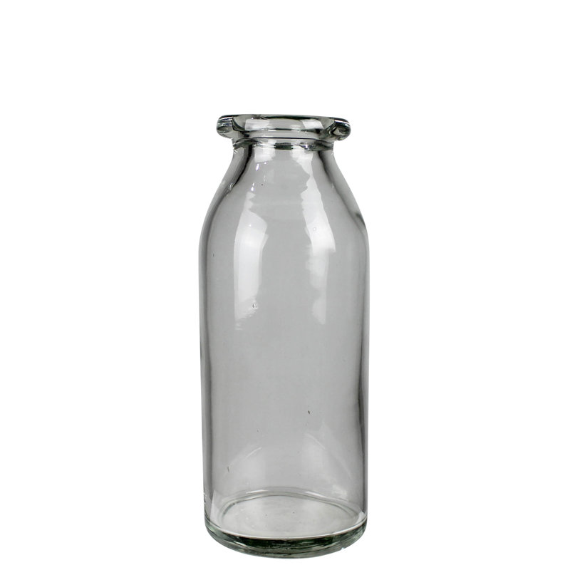 Cylinder Vases With Rolled Rim - Set/3  Sm: 3.25X6.75, Med: 3.25X8.25, Lrg: 3.25X9.5