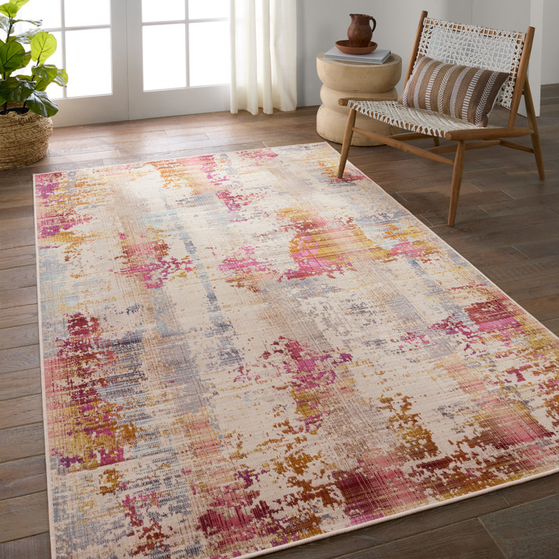 Abstract Indoor Rug, Rectangle 4' x 6'