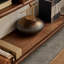 Console de style chinois rétro simple brun-311628995