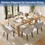 Ensemble de 4 chaises de salle à manger rembourrées - chenille douce, style maison de campagne pour la cuisine et la salle à manger-2020349371