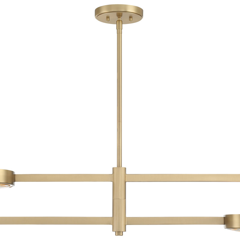 Lustre linéaire moderne unique à 4 lumières, 1
