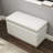 Atreju Faux Leather Ottoman-664615438-664615432