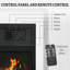 Marlow Home Co. 201 cm W White Electric Fireplace with 6824 BTU
