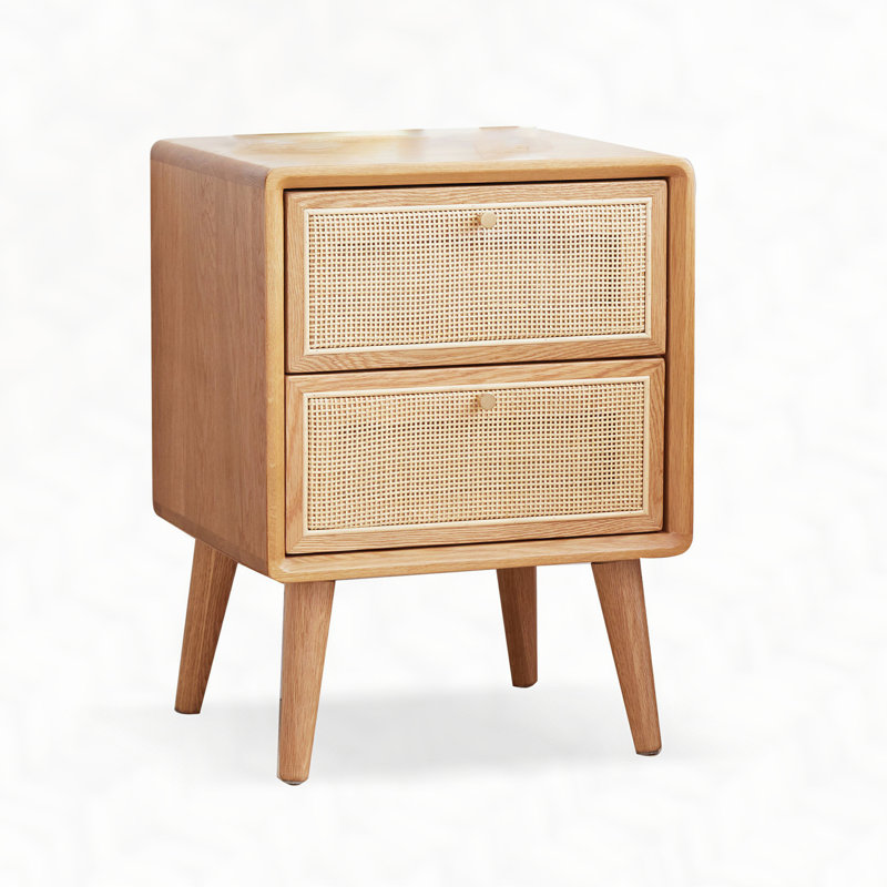 Pure Solid Wood Bedside Cabinet Modern Simple Nightstands